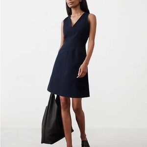 Banana Republic SLOAN SEAMED‎ BODICE MINI NAVY DRESS NWT Size 14